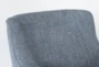 Katrina Blue Swivel Glider Arm Chairs, Set of 2 - Detail