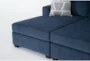 Colby Navy Double Chaise Lounge - Detail