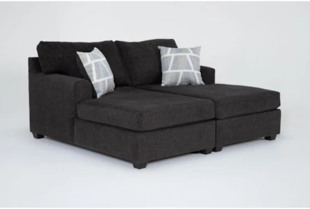 Colby Smoke Double Chaise Lounge - Main
