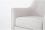 Samira Bone Swivel Glider Accent Arm Chairs, Set of 2 - Detail