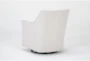 Samira Bone Swivel Glider Accent Arm Chairs, Set of 2 - Side