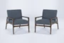 Derick Slate Accent Arm Chairs, Set of 2 - Signature