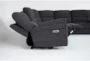 Anderson Grey 7 Piece Power Reclining Modular Sectional with Power Headrest & USB - Side