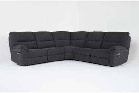Anderson Grey 5 Piece Power Reclining Modular Sectional with Power Headrest & USB - Main