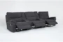 Anderson Grey 5 Piece Power Reclining Modular Home Theater Sectional with Power Headrest & USB - Side