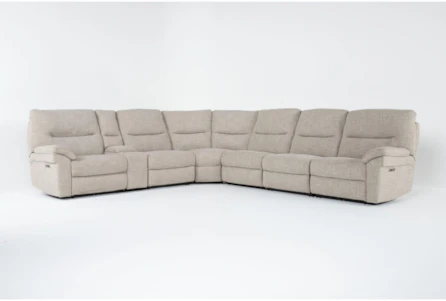 Anderson Sand 7 Piece Power Reclining Modular Sectional with Power Headrest & USB - Main