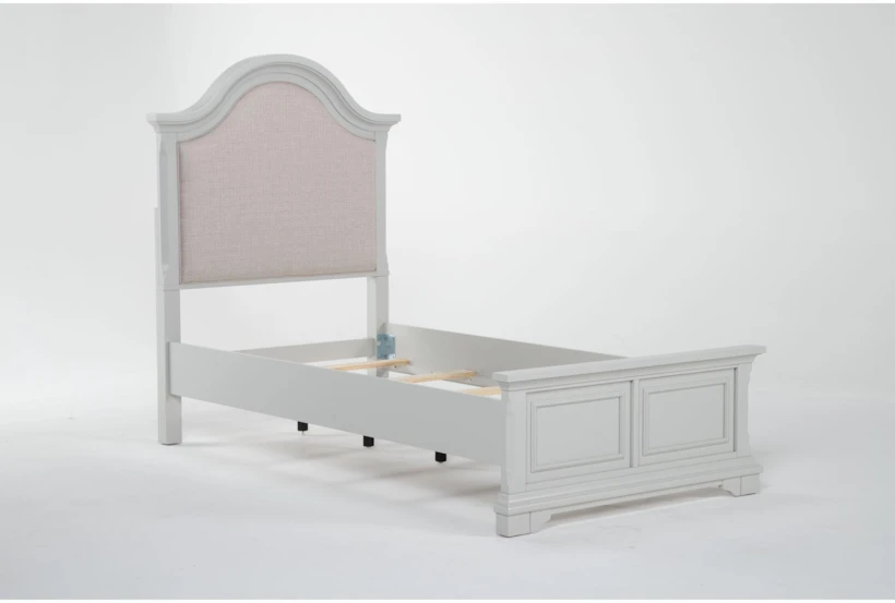 Julia Grey II Full Wood & Upholstered Panel Bed - 360