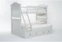 Julia Grey II Twin Over Full Wood Bunk Bed With Storage - Side