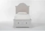 Julia Grey II Twin Wood & Upholstered Storage Bed - Signature