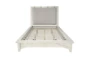 Arris White King Wood & Upholstered Platform Bed - Front