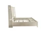 Arris White King Wood & Upholstered Shelter Platform Bed With Storage - Side