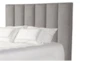 Audrie Grey King Upholstered Panel Bed - Detail