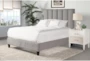 Audrie Grey King Upholstered Panel Bed - Room