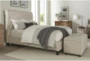Carleigh Beige King Upholstered Panel Bed - Room