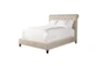 Carleigh Beige King Upholstered Panel Bed - Signature