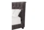 Cailey Charcoal King Upholstered Panel Bed - Detail