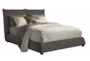 Cloudy Charcoal Queen Upholstered Panel Bed - Signature