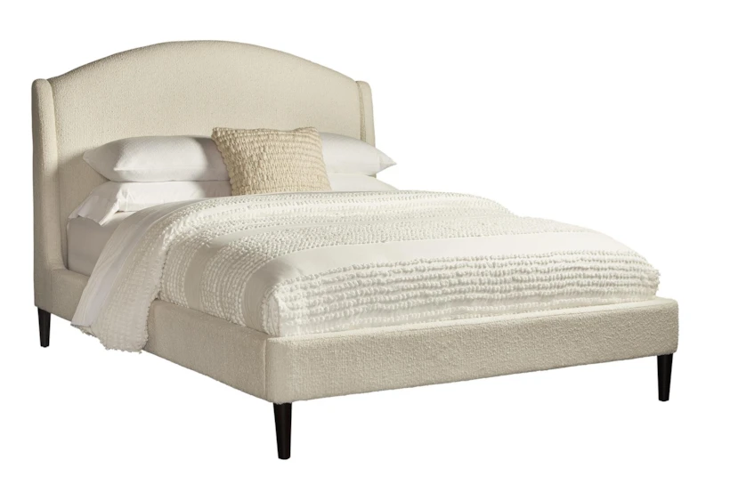Crestley King Curved Upholstered Shelter Bed - 360