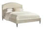 Crestley King Curved Upholstered Shelter Bed - Signature