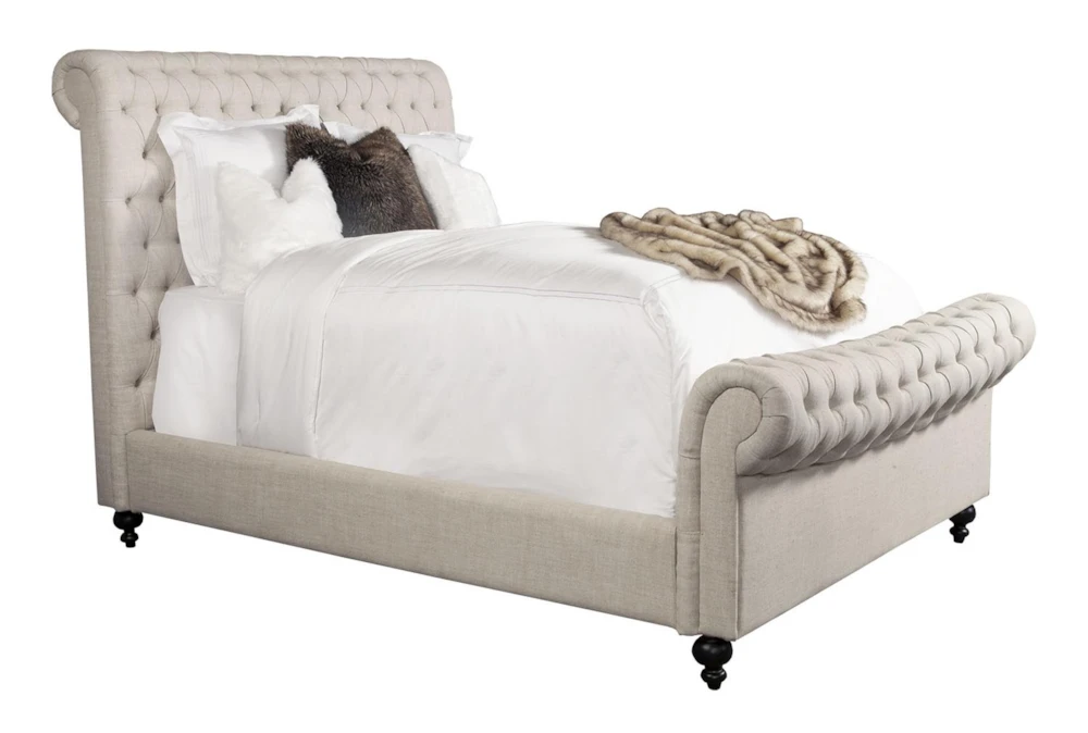 Jacqueline Queen Upholstered Sleigh Bed