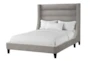 Jeremy Grey Queen Upholstered Shelter Bed - Signature