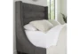 Jeremy Charcoal King Upholstered Shelter Bed - Detail