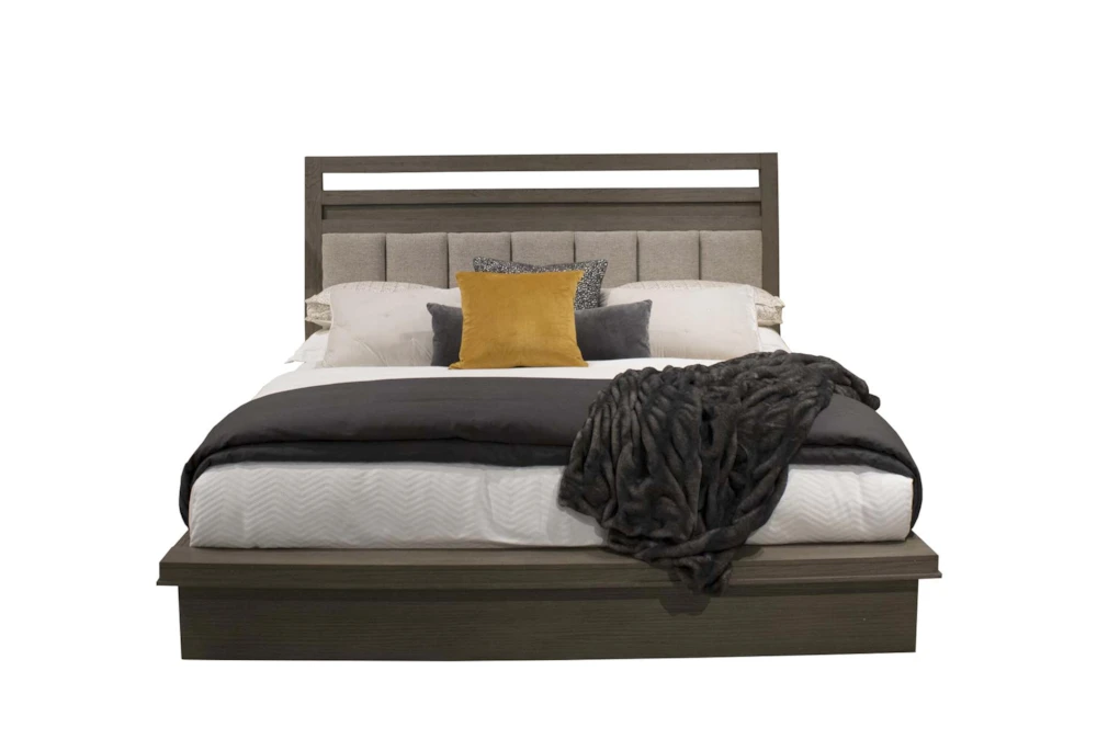 Paxten Grey King Wood Platform Bed
