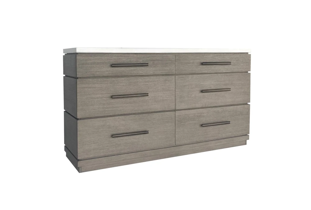 Paxten Grey 6-Drawer Dresser