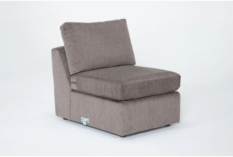 Basil Grey Armless Chair - 360