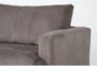 Basil Grey 125" 4 Piece Sectional with Right Arm Facing Chaise & Ottoman - Detail