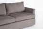 Basil Grey 125" 4 Piece Sectional with Left Arm Facing Chaise & Ottoman - Detail
