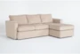 Basil Putty 93" 2 Piece Sectional with Right Arm Facing Chaise - Signature