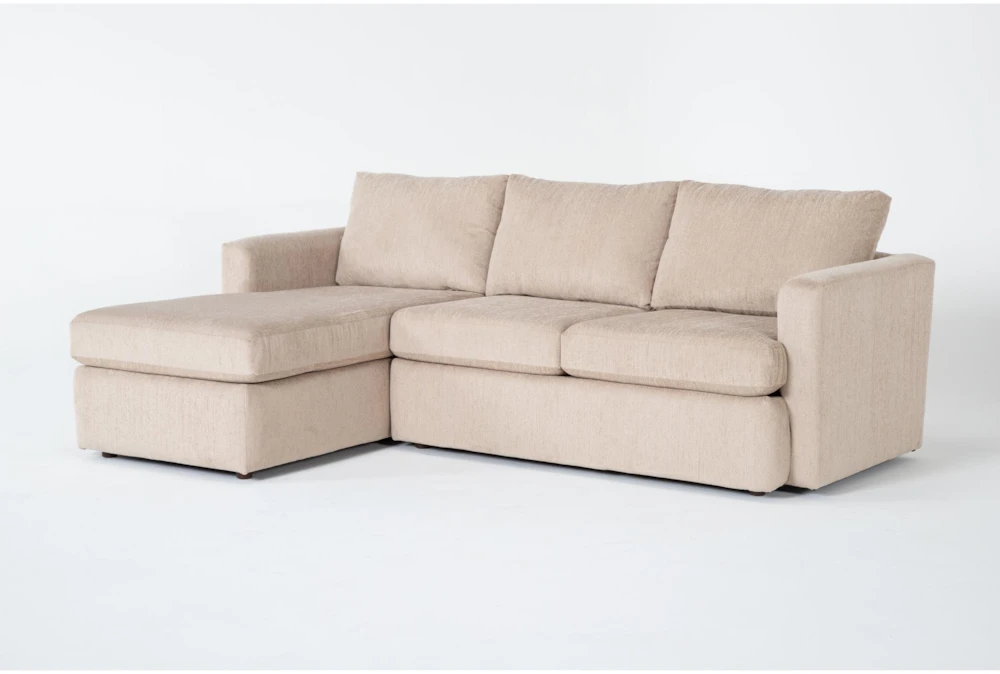 Basil Putty 93" 2 Piece Sectional with Left Arm Facing Chaise