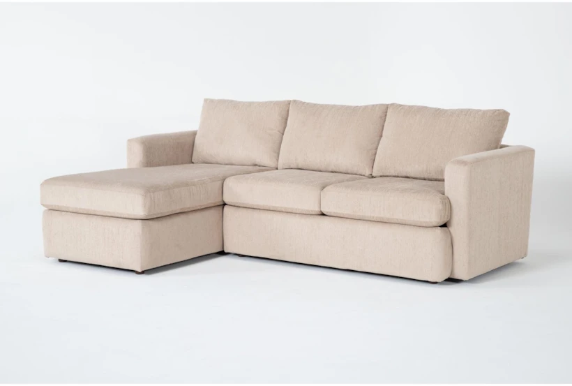 Basil Putty 93" 2 Piece Sectional with Left Arm Facing Chaise - 360