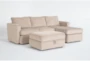 Basil Putty 93" 2 Piece Sectional with Right Arm Facing Chaise & Ottoman - Signature