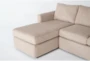 Basil Putty 125" 4 Piece Sectional with Left Arm Facing Chaise & Ottoman - Detail