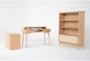 Mariko 3 Piece Office Set With 54" Writing Desk, Filing Cabinet + 60" Bookcase - Signature
