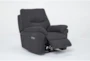 Anderson Grey Power Recliner with Power Headrest & USB - Side