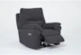 Anderson Grey Power Recliner with Power Headrest & USB - Side