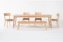 Mariko 78-96" Extendable Dining With Bench And Side Chair Set For 6 - Signature