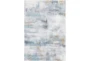 7'6"X9'6" Rug-Quinn Grey & Seaglass Abstract Machine Washable Stain Resistant - Signature