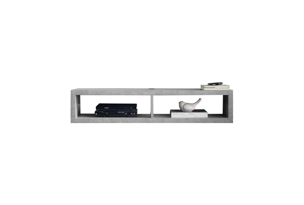 Stone Grey 48" Wall Mounted Floating Modern Tv Stand