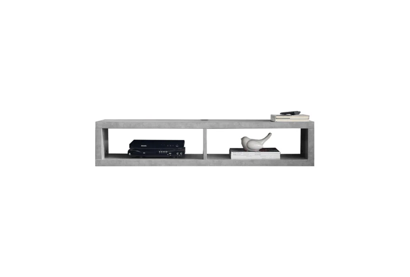 Stone Grey 48" Wall Mounted Floating Modern Tv Stand - 360