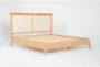 Mariko California King Wood & Cane Platform Bed - Detail