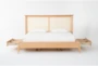 Mariko King Cane Wood & Cane Storage Bed - Front