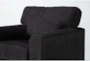 Shea Charcoal Arm Chair & Ottoman Set - Detail
