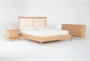 Mariko California King Wood & Cane Platform 3 Piece Bedroom Set With Dresser & 2-Drawer Nightstand - Signature