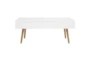 Contemporary White Coffee Table With Storage - Material