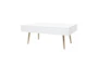Contemporary White Coffee Table With Storage - Signature