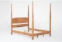 Kennedy Toffee King Wood Poster Bed - Side